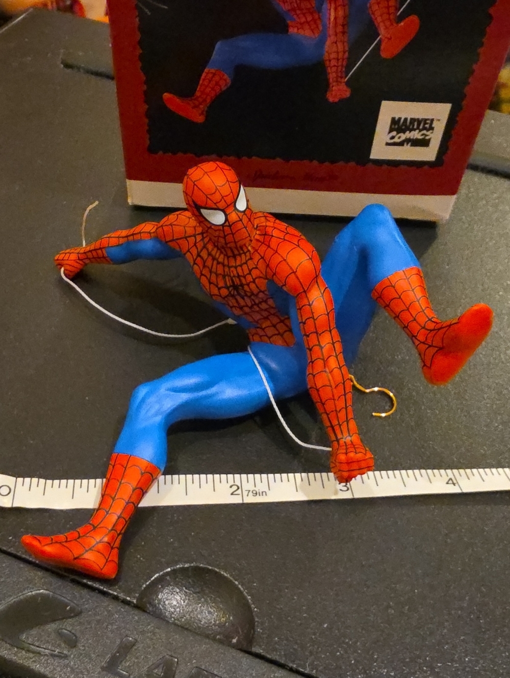 Vintage 1996 Hallmark Keepsake Spider-Man Marvel Comics Ornament In Box